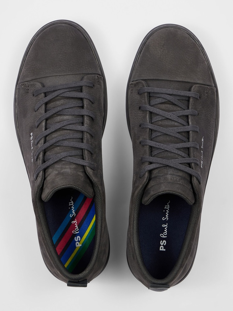 PS Paul Smith Grey Lee Logo Suede Trainers - Image 5 of 5