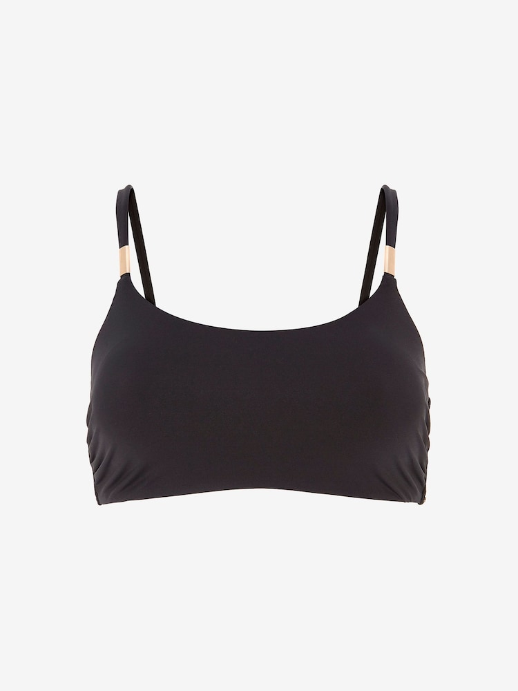 Mint Velvet Black Crop Top - Image 1 of 3