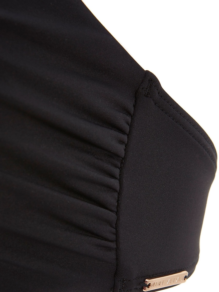 Mint Velvet Black Crop Top - Image 2 of 3