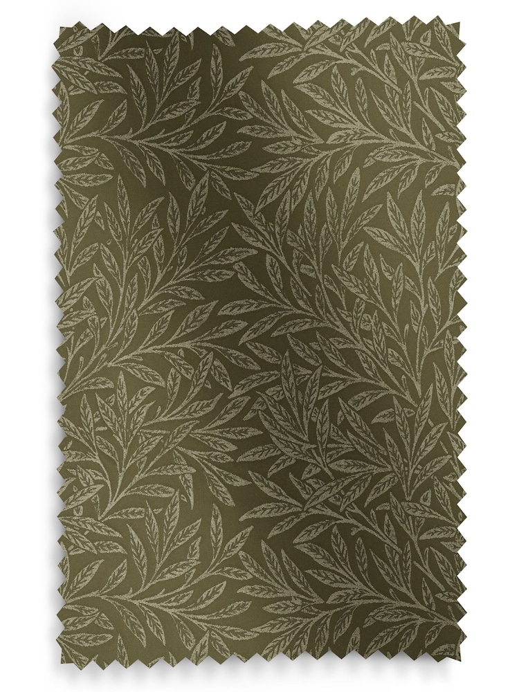 William Morris At Home Green Willow Woven Made To Measure Roman Blinds - Image 5 of 5