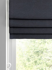 William Morris At Home Blue Lodden Embroidery Made To Measure 100% Cotton Roman Blinds - Image 2 of 5