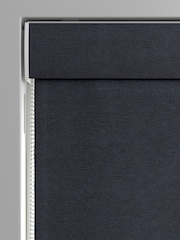 William Morris At Home Blue Lodden Embroidery Made To Measure 100% Cotton Roman Blinds - Image 3 of 5