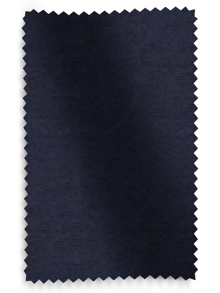 William Morris At Home Blue Lodden Embroidery Made To Measure 100% Cotton Roman Blinds - Image 6 of 6 William Morris At Home Blue Lodden Embroidery Made To Measure 100% Cotton Roman Blinds - Image 6 of 6