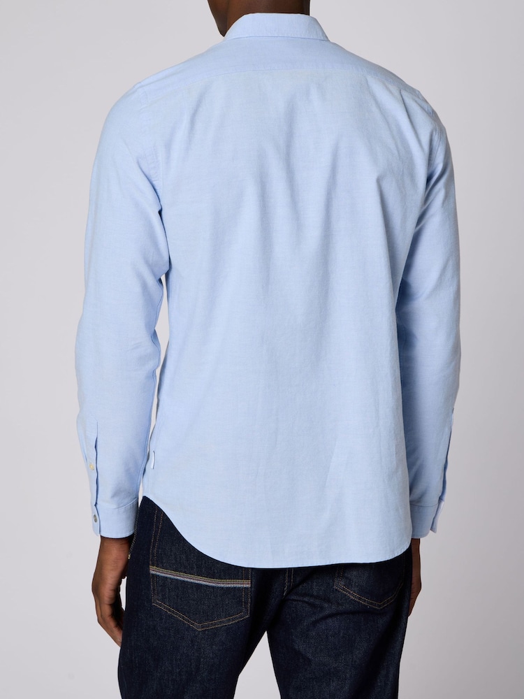 PS Paul Smith Blue Cotton Tailored Fit Shirt - Image 2 of 3