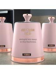 Tower Set of 3 Pink Cavaletto Canisters - Image 2 of 5