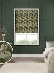 William Morris At Home Green Acanthus Velvet Made to Measure Roman Blinds - Image 1 of 4