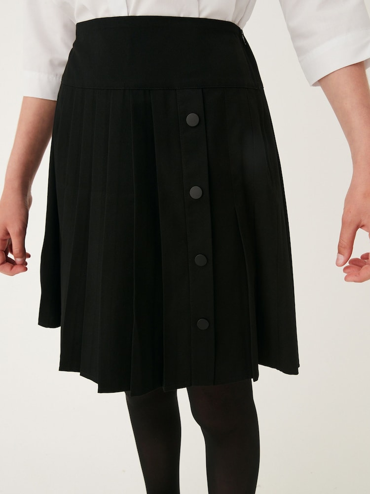 Black Senior Pleat Skirt (9-17yrs) - Image 1 of 7