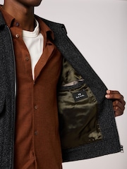 Paul Smith Black Wool Blend Harrington Jacket - Image 4 of 4