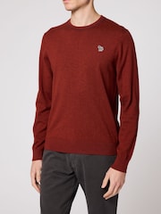 Paul Smith Red Zebra Logo Crew Neck Jumper - Image 1 of 3