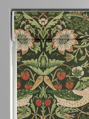William Morris At Home Green Strawberry Thief Velvet Made to Measure Roman Blinds - Image 3 of 5