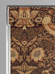 William Morris At Home Natural Strawberry Thief Velvet Made to Measure Roman Blinds - Image 3 of 5