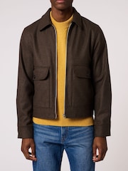 Paul Smith Brown Wool Blend Harrington Jacket - Image 1 of 4