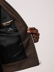 Paul Smith Brown Wool Blend Harrington Jacket - Image 4 of 4