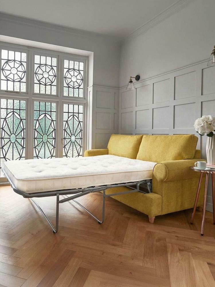 Willow & Hall Marigold Yellow Buttermere Sofa Bed - Image 5 of 5 Willow & Hall Marigold Yellow Buttermere Sofa Bed - Image 5 of 5
