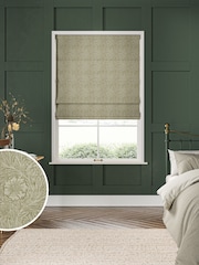 William Morris At Home Green Marigold Woven Made to Measure Roman Blinds - Image 1 of 5