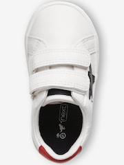White Wide Fit (G) Star Touch Fastening Trainers - Image 3 of 4