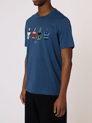 Blue Cycle - T-shirt graphique Paul Smith coupe classique - Image 1 sur 3