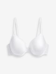 Black/White/Caramel Nude Pad Full Cup Microfibre Smoothing T-Shirt Bras 3 Pack A-E - Image 7 of 7