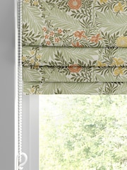 William Morris At Home Green Larkspur Made to Measure 100% Cotton Roman Blinds - Image 4 of 6