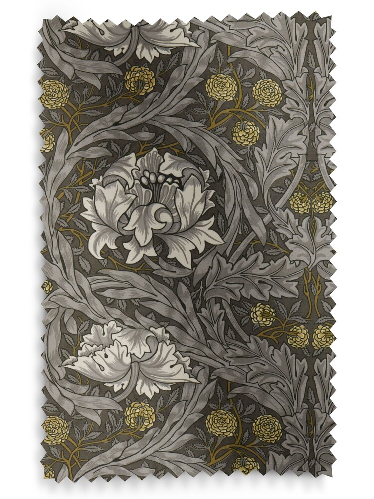 William Morris At Home Grey African Marigold Velvet Made to Measure Roman Blinds - Image 5 of 5