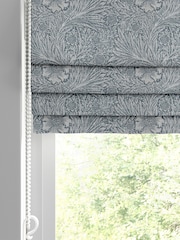 William Morris At Home Blue Marigold Woven Made to Measure Roman Blinds - Image 2 of 5