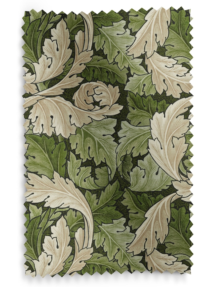 William Morris At Home Green Acanthus Made to Measure 100% Cotton Roman Blinds - Image 5 of 5