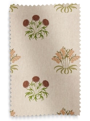 William Morris At Home Natural Lily Flower Embroidery Made to Measure Roman Blinds - Image 5 of 5