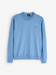 Paul Smith Blue Zebra Logo Crew Neck Jumper - Image 1 of 1