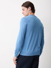 Paul Smith Blue Zebra Logo Crew Neck Jumper - Image 3 of 5