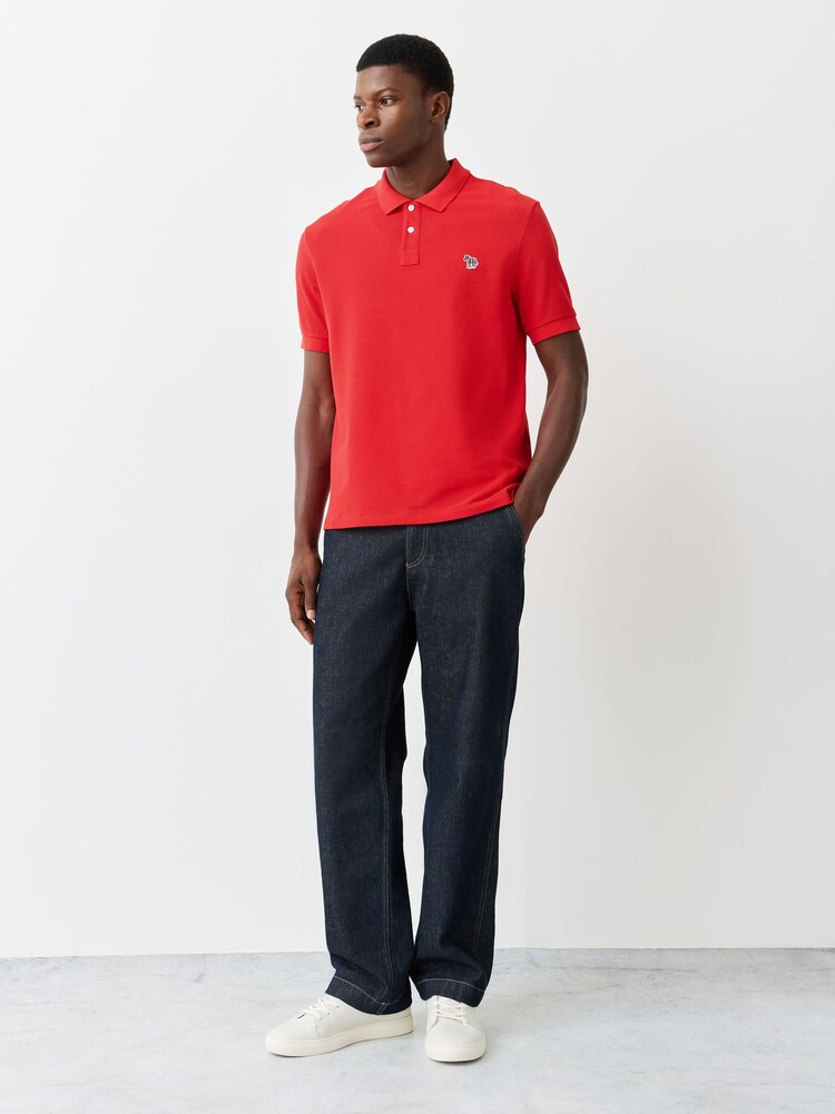Paul Smith Red Zebra Logo Polo Shirt - Image 2 of 5 Paul Smith Red Zebra Logo Polo Shirt - Image 2 of 5