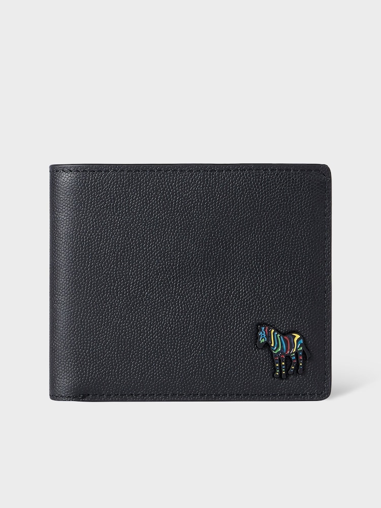 PS Paul Smith Black Zebra Logo Billfold Leather Wallet - Image 1 of 5