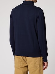 PS Paul Smith Blue Zebra Logo Roll Neck Jumper - Image 2 of 3