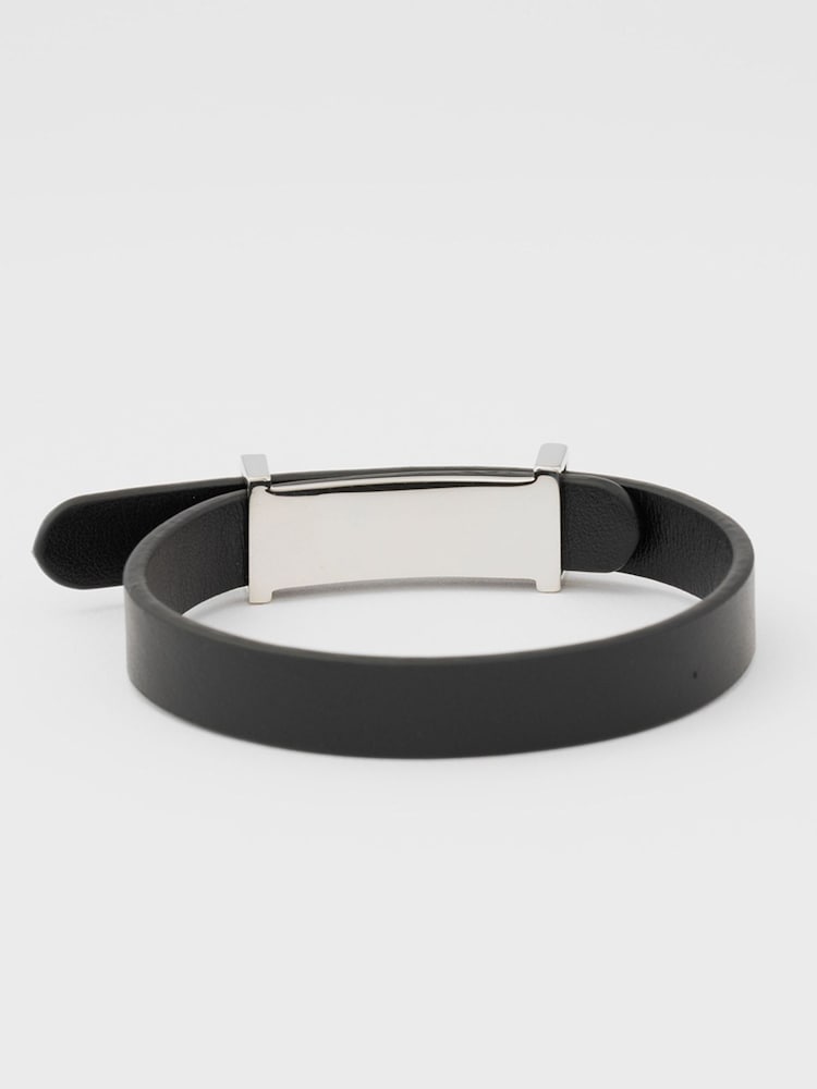 PS Paul Smith Signature Stripe Leather Bracelet - 6суретінің 2 суреті
