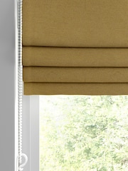 William Morris At Home Yellow Lodden Embroidery Made to Measure 100% Cotton Roman Blinds - Image 2 of 5