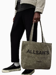 AllSaints Black 100% Cotton Underground ACI Tote Bag - Image 1 of 6