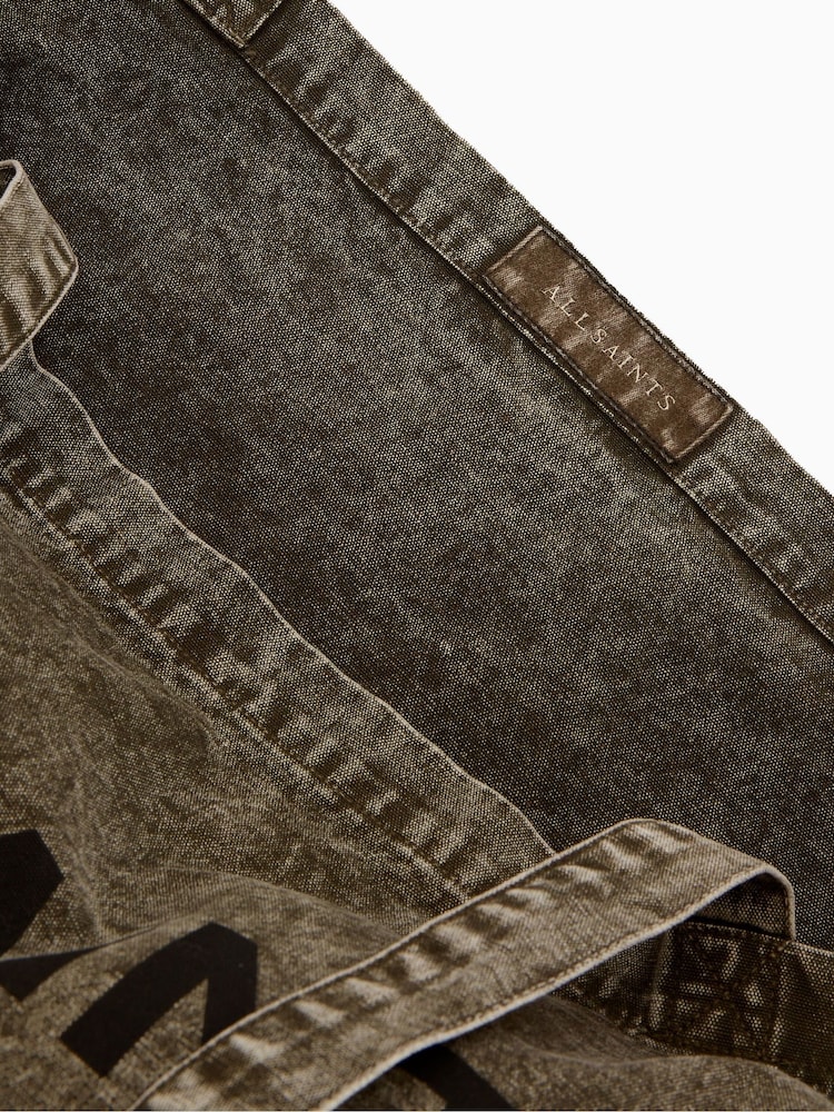 AllSaints Black 100% Cotton Underground ACI Tote Bag - Image 6 of 6
