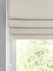 William Morris At Home Cream Lodden Embroidery Made to Measure 100% Cotton Roman Blinds - Image 2 of 5