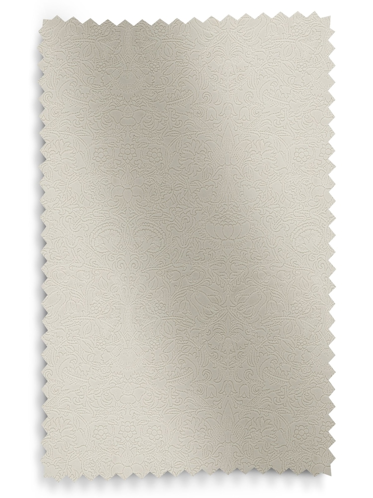 William Morris At Home Cream Lodden Embroidery Made to Measure 100% Cotton Roman Blinds - Image 5 of 5