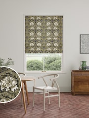William Morris At Home Green African Marigold Made to Measure 100% Cotton Roman Blinds - Image 1 of 6