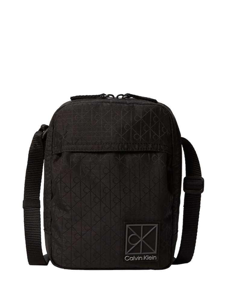 Calvin Klein Black Water Repellent Cross-Body Camera Bag - Image 1 of 6 Calvin Klein Black Water Repellent Cross-Body Camera Bag - Image 1 of 6