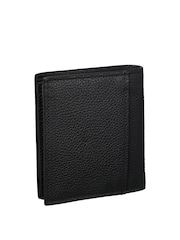 Calvin Klein Black Leather RFID Foil Logo Trifold Wallet - Image 2 of 4