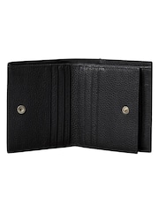 Calvin Klein Black Leather RFID Foil Logo Trifold Wallet - Image 3 of 4