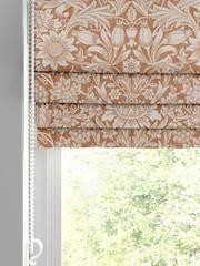 William Morris At Home Orange Sunflower Made to Measure 100% Cotton Roman Blinds - Image 2 of 6