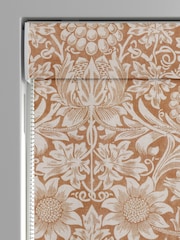 William Morris At Home Orange Sunflower Made to Measure 100% Cotton Roman Blinds - Image 3 of 6