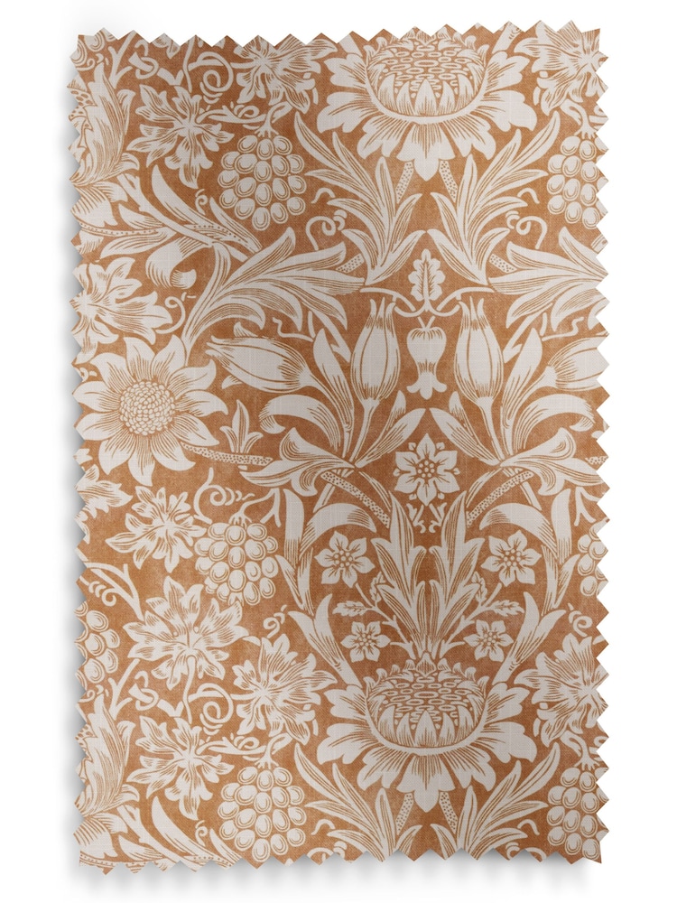 William Morris At Home Orange Sunflower Made to Measure 100% Cotton Roman Blinds - Image 6 of 6