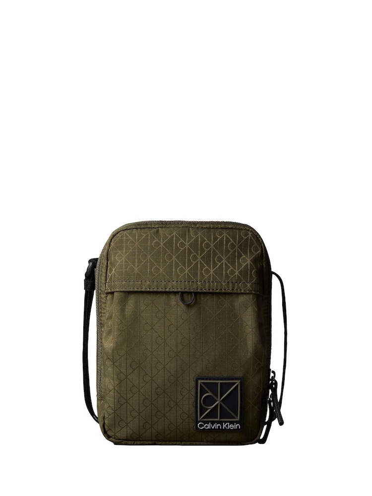 Calvin Klein Brown Water Repellent Cross-Body Camera Bag - Image 3 of 3 Calvin Klein Brown Water Repellent Cross-Body Camera Bag - Image 3 of 3