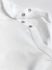 White 10 Pack Essential Baby Long Sleeve Bodysuits - Image 7 of 8