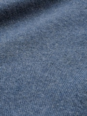 Celtic & Co. Blue Supersoft Roll Neck Knee Length Dress - Image 2 of 2