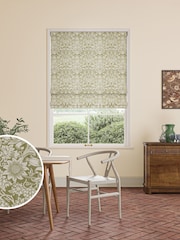 William Morris At Home Green Sunflower Made to Measure 100% Cotton Roman Blinds - Image 1 of 6