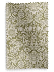 William Morris At Home Green Sunflower Made to Measure 100% Cotton Roman Blinds - Image 6 of 6